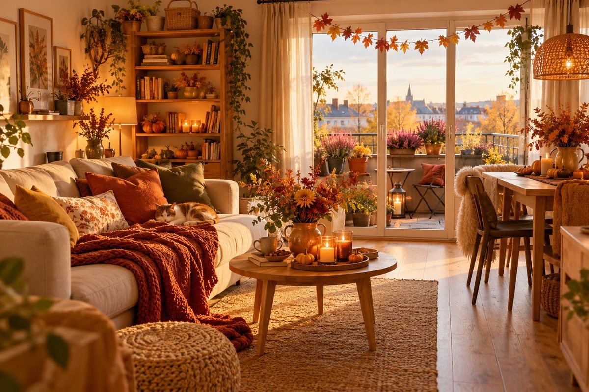 Petit appartement cosy en automne