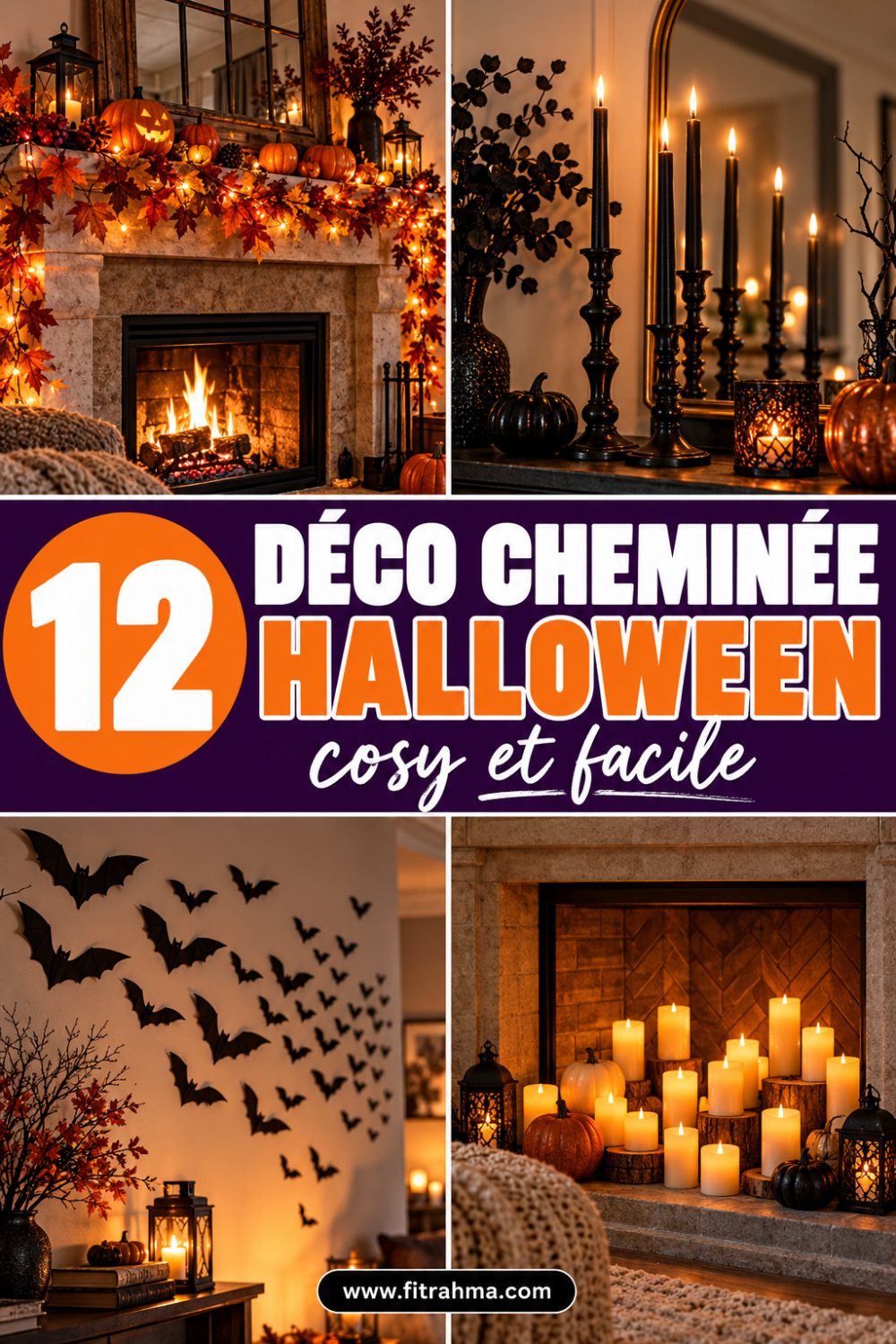 Déco cheminée Halloween : 12 idées cosy et faciles
