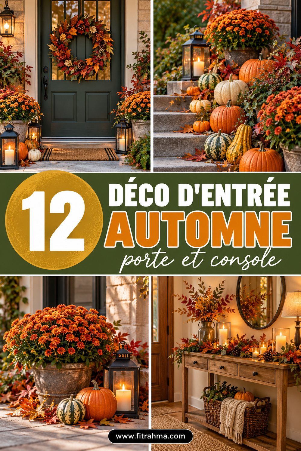 Déco d'entrée d'automne : 12 idées accueillantes