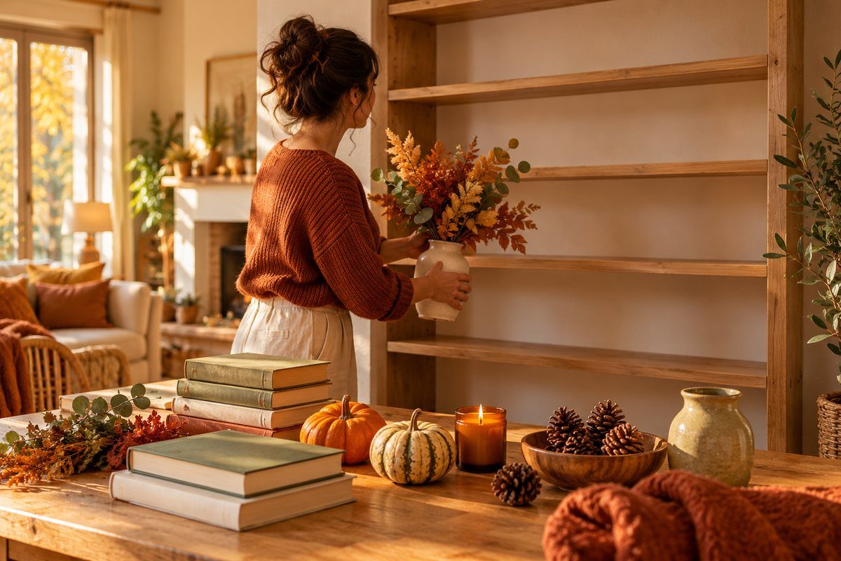 Composer une étagère d'automne