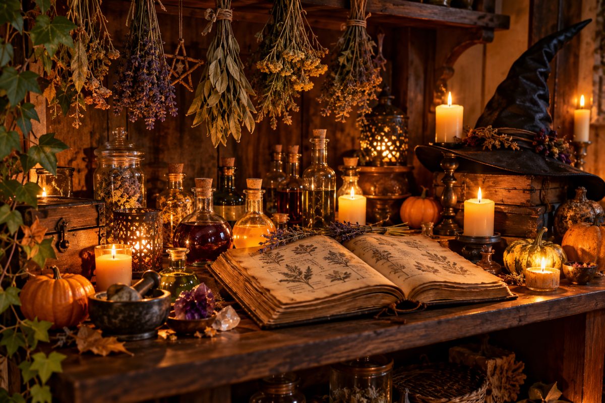 Ambiance déco sorcière Halloween