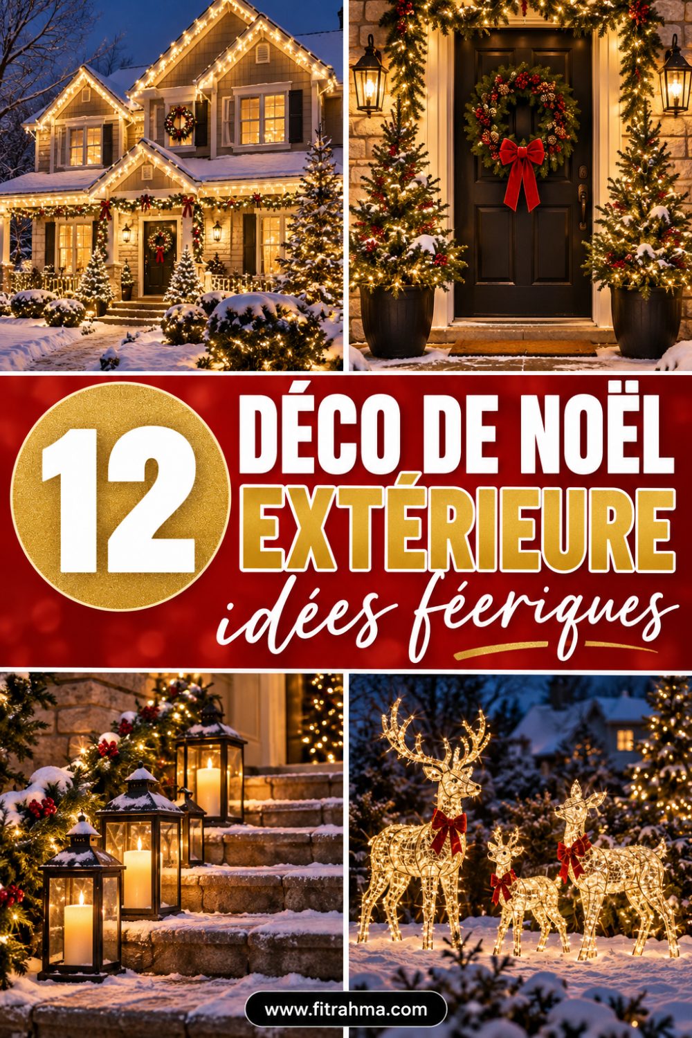 Déco de Noël extérieure : 12 idées féeriques