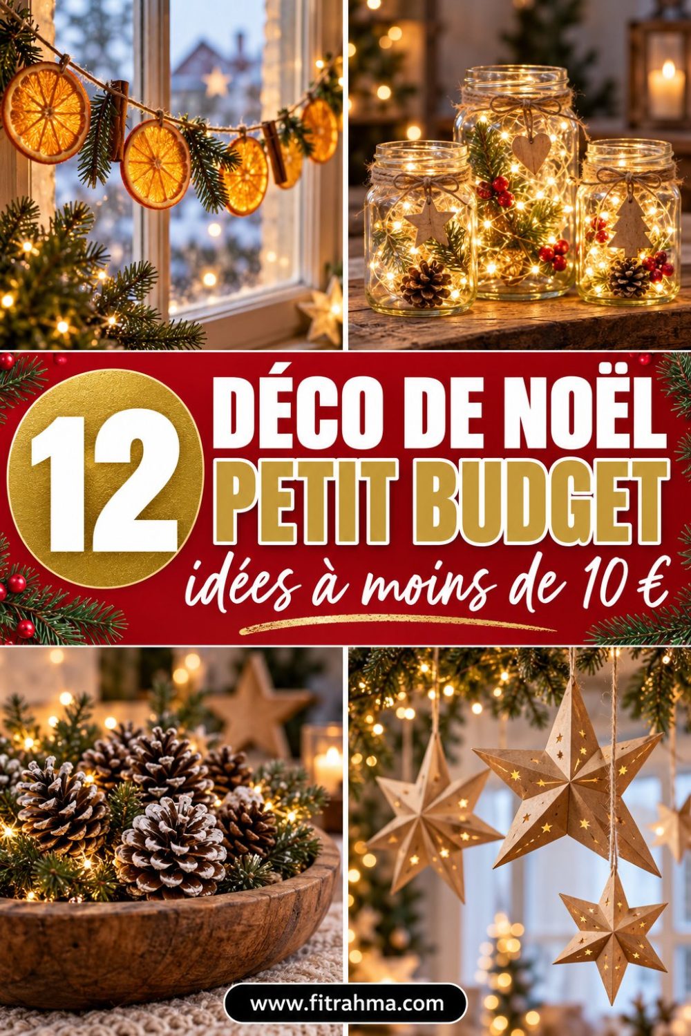 Décoration de Noël petit budget : 12 idées à moins de 10 €