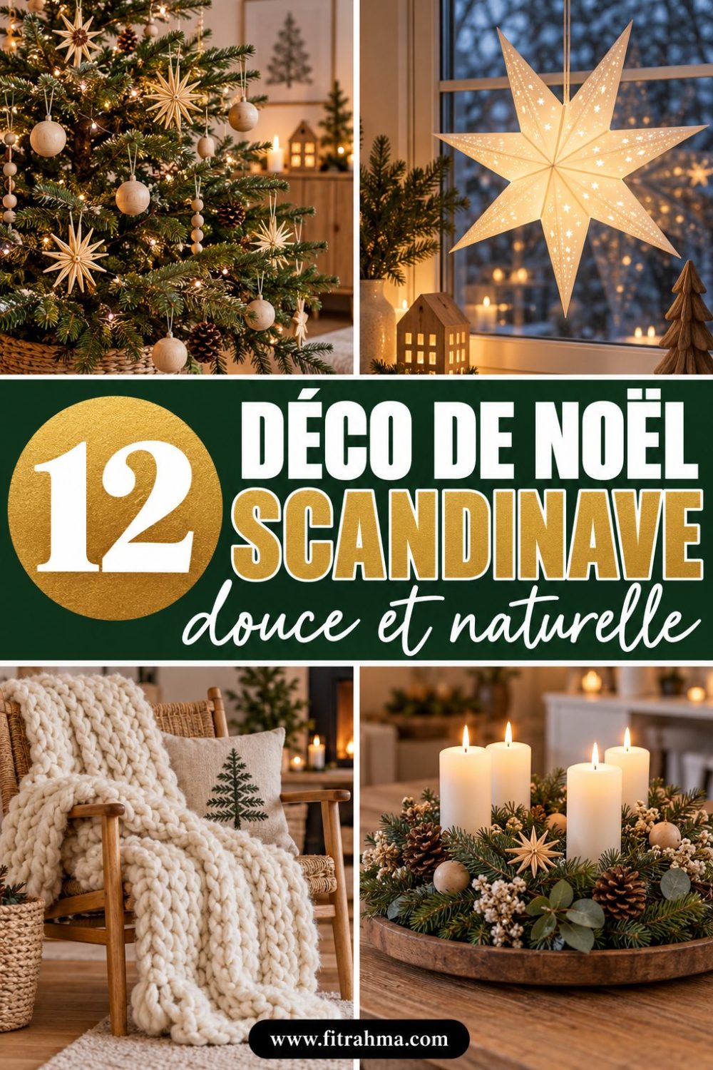 Décoration de Noël scandinave : 12 idées douces et naturelles