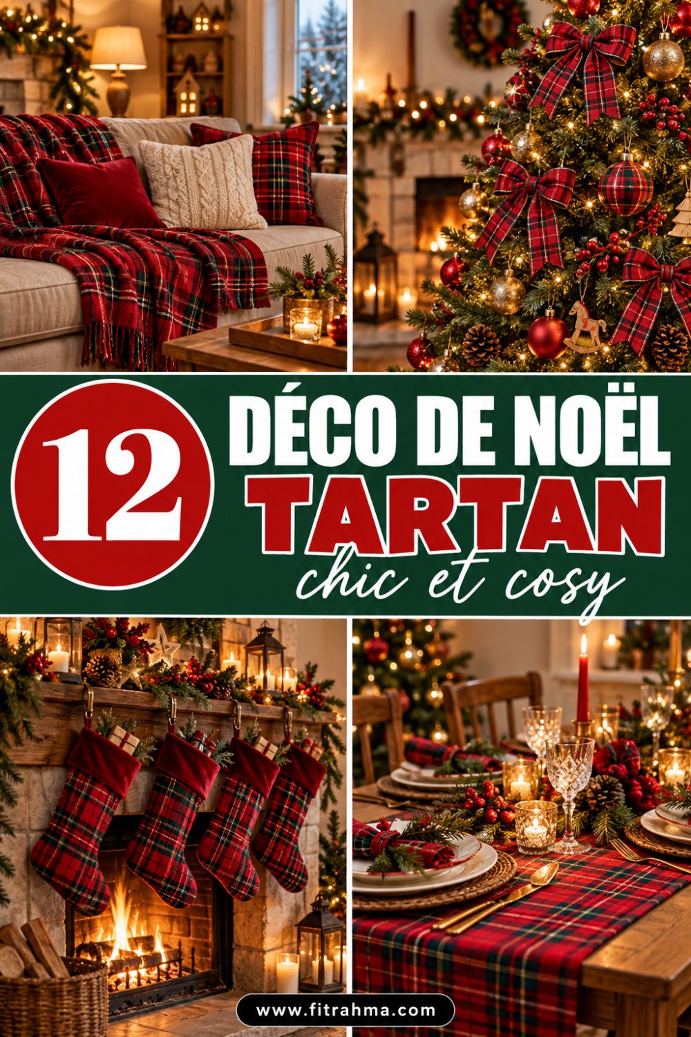 Déco de Noël tartan : 12 idées chic et cosy