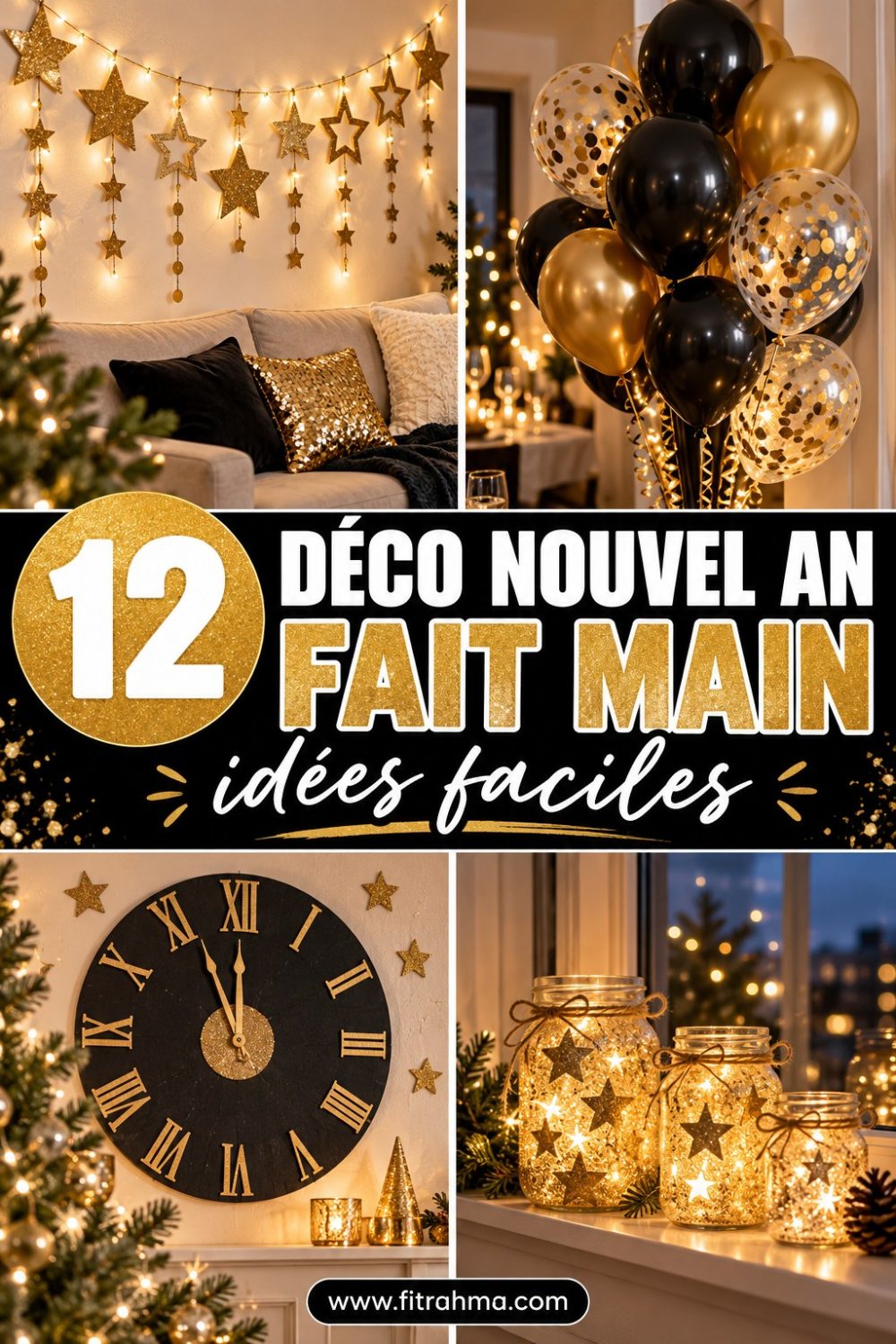 Déco du Nouvel An faite maison : 12 idées faciles