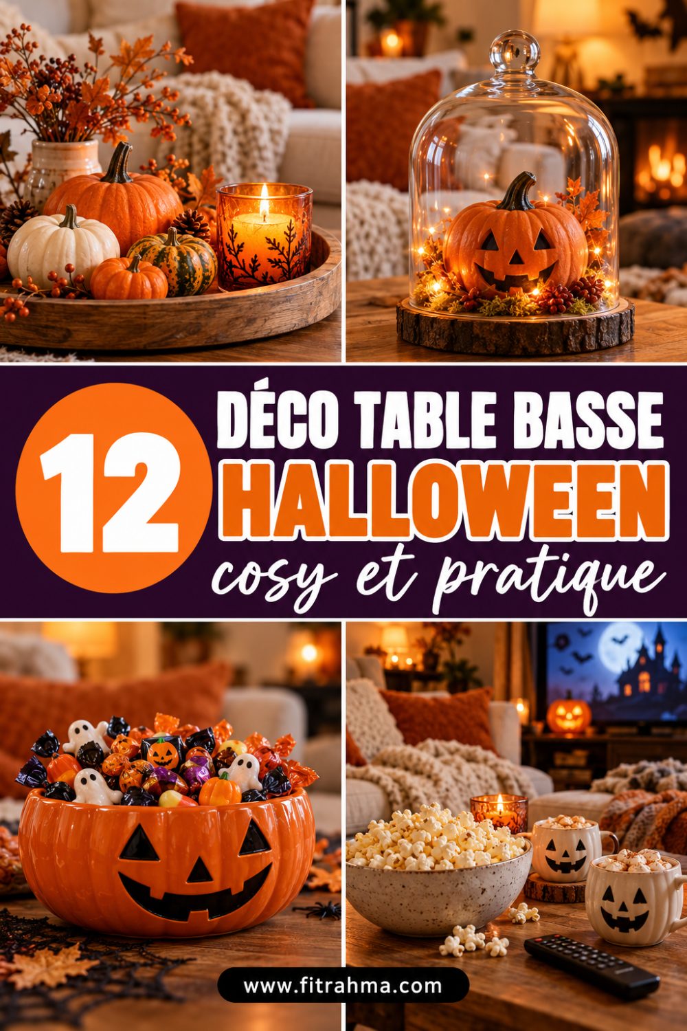 Déco table basse Halloween : 12 idées cosy