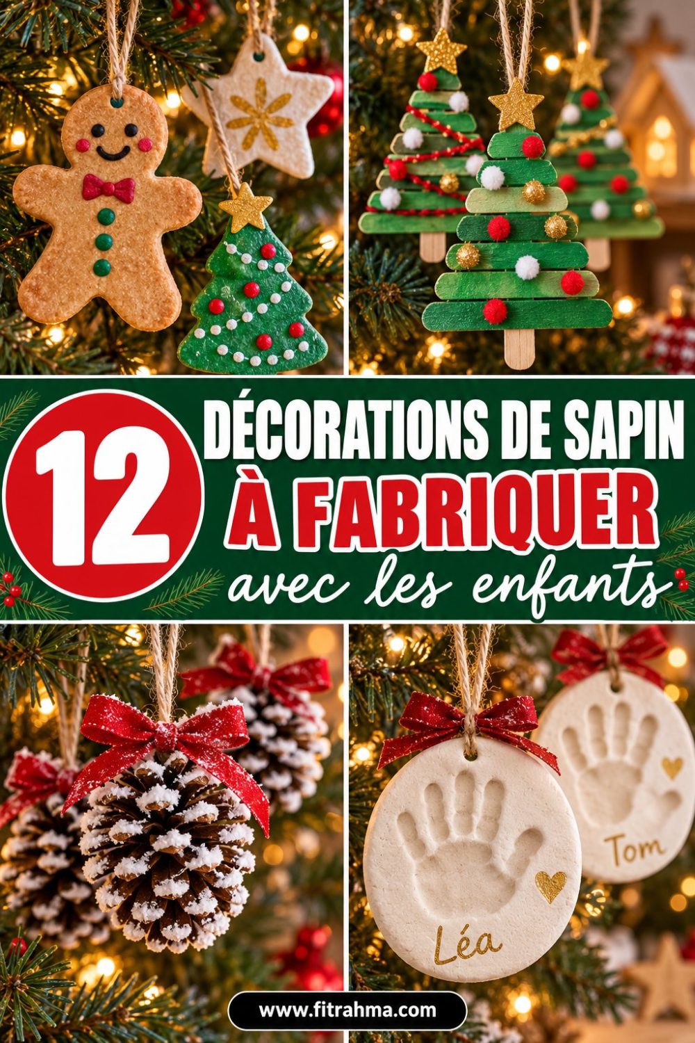 Décorations de sapin à fabriquer : 12 idées faciles