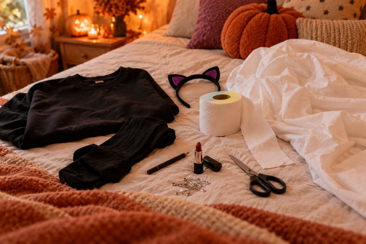 Vêtements et accessoires pour un déguisement d'Halloween rapide