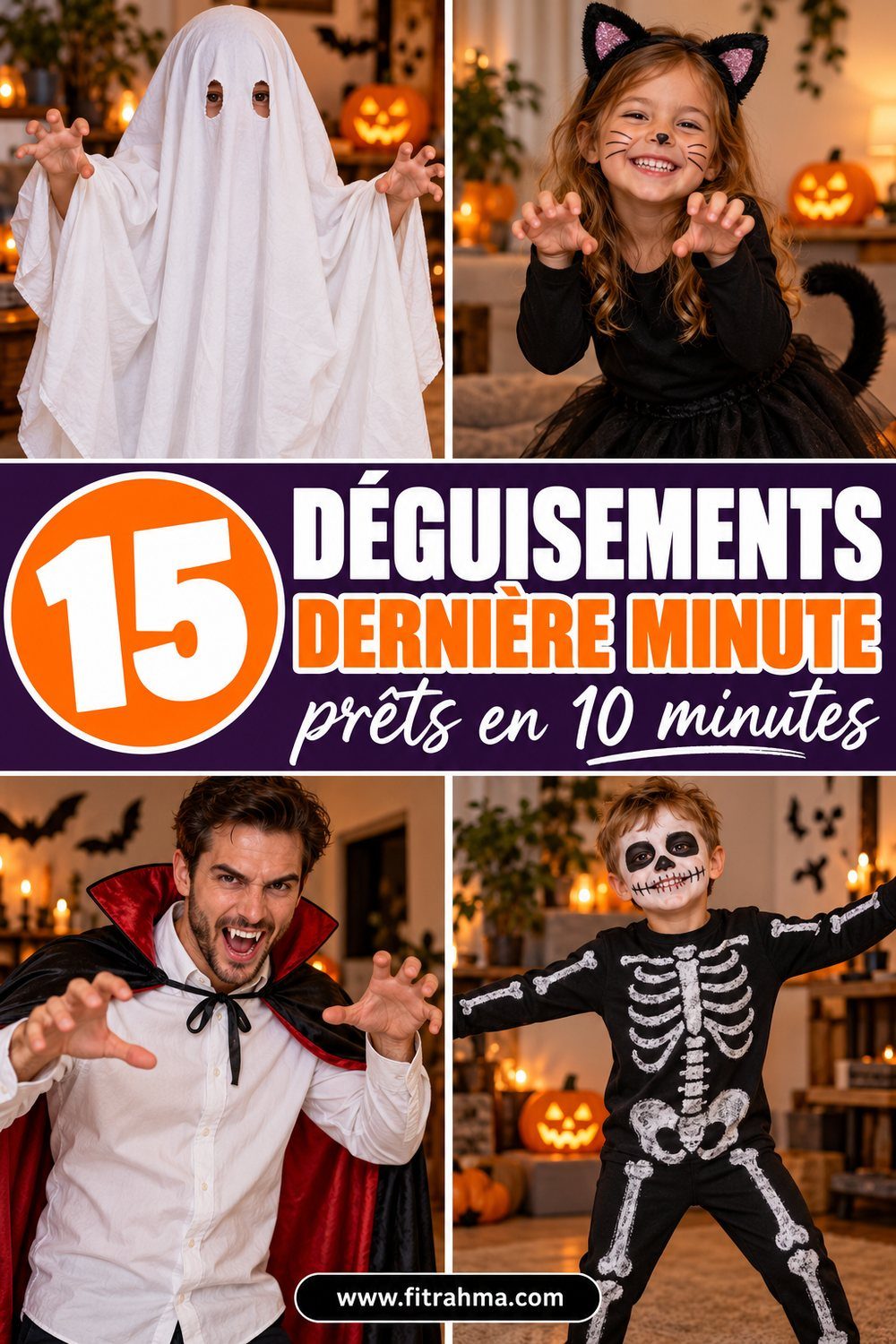 Déguisement d'Halloween de dernière minute : 15 idées en 10 minutes