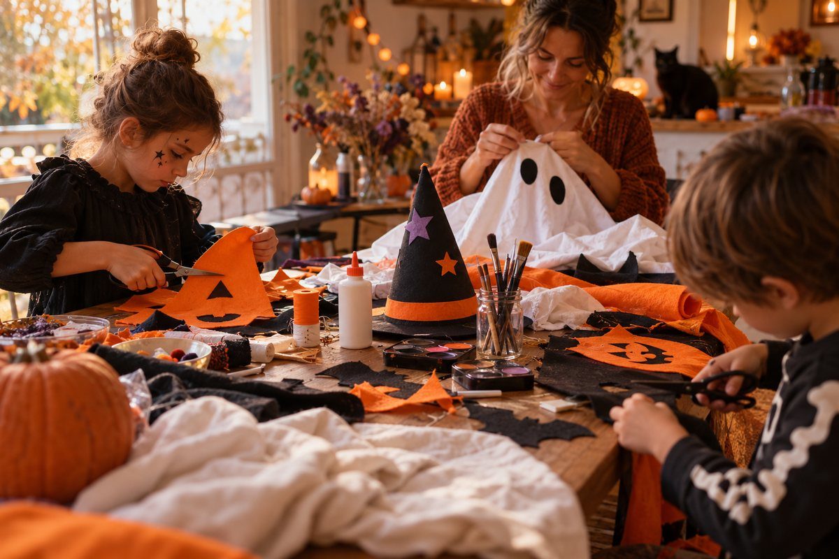 Matériel pour fabriquer un déguisement d'Halloween