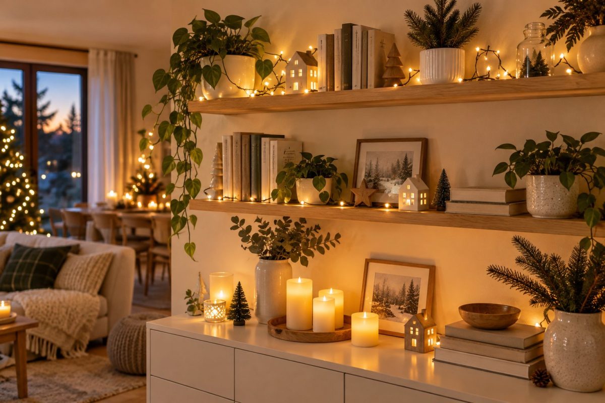 Des lumières blanc chaud partout