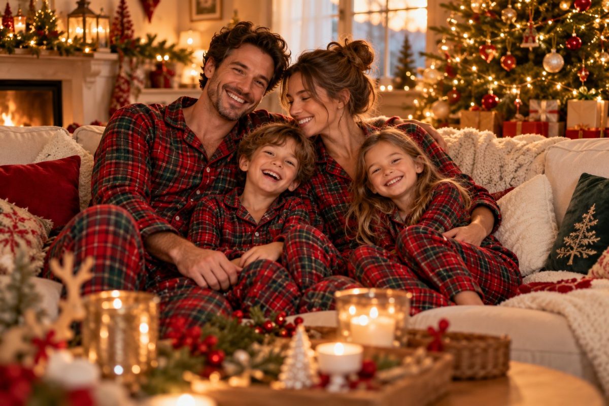 Des pyjamas assortis pour toute la famille