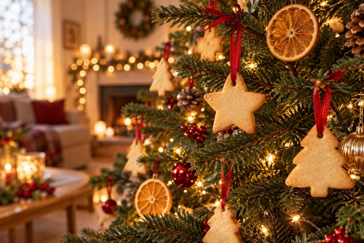 Des sablés de Noël en décoration