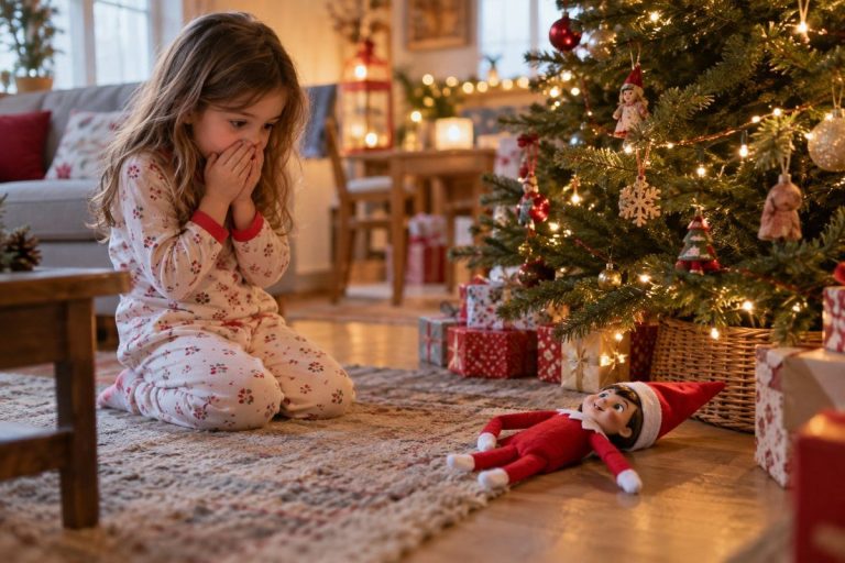 enfant a touche le lutin farceur