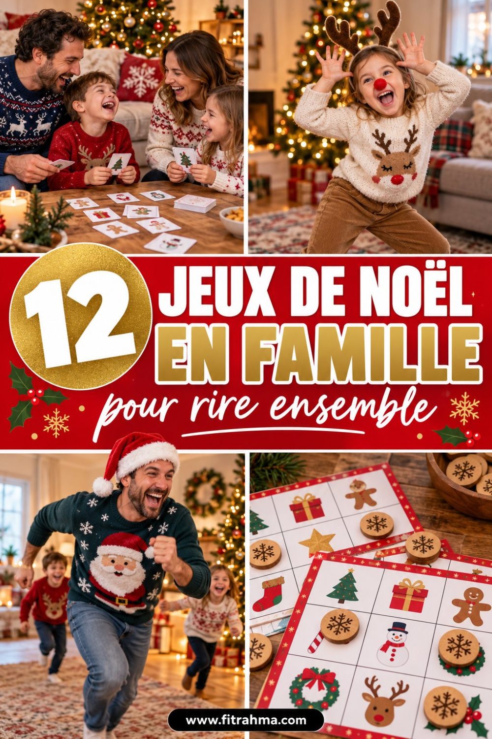 Jeux de Noël en famille : 12 idées pour rire ensemble