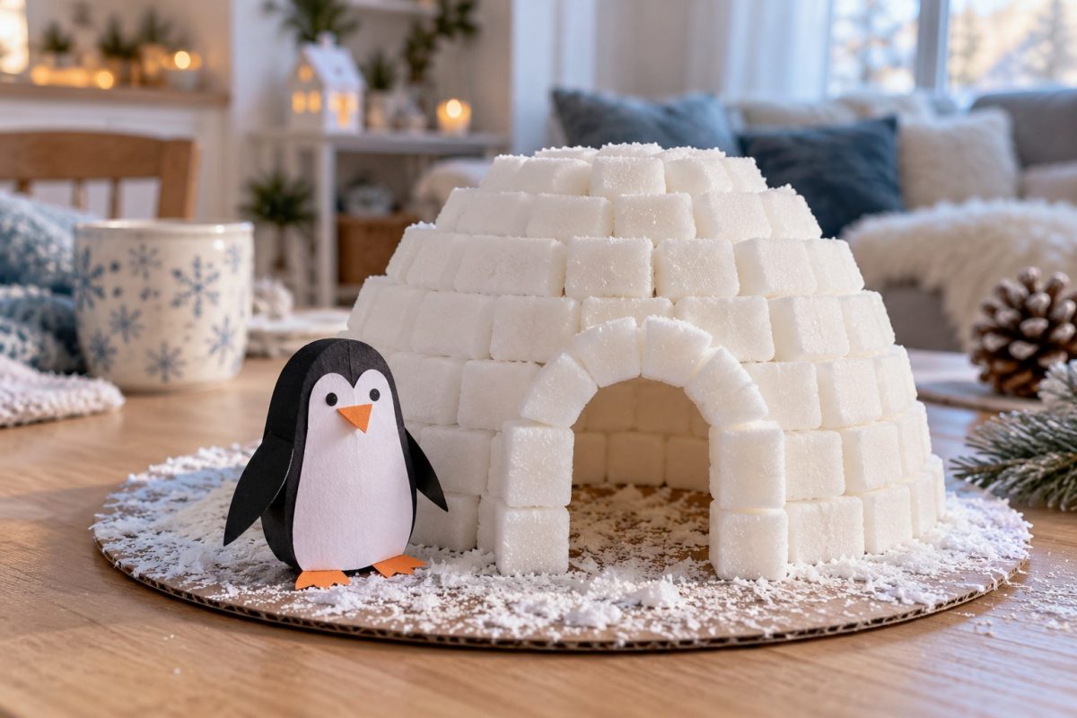 L'igloo en morceaux de sucre