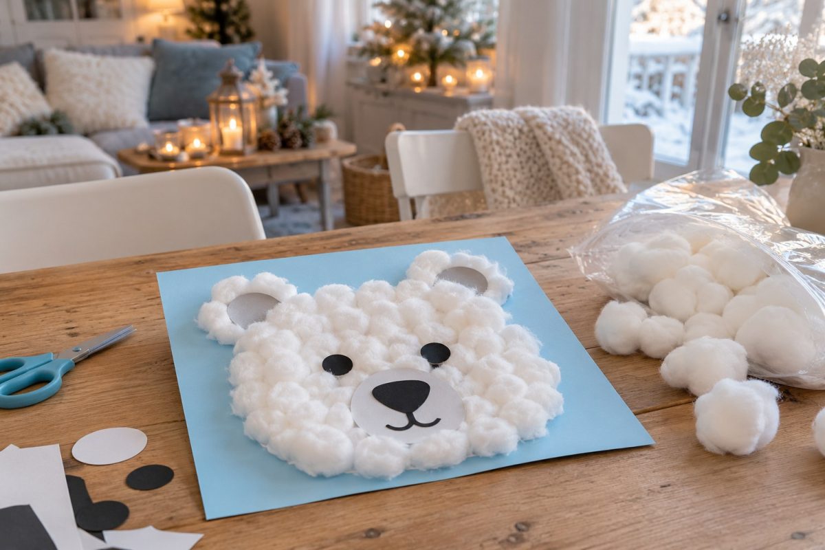 L'ours polaire en coton