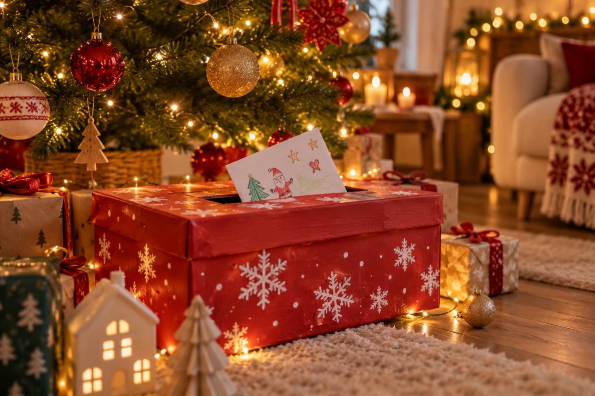 La boîte aux lettres du Père Noël à la maison