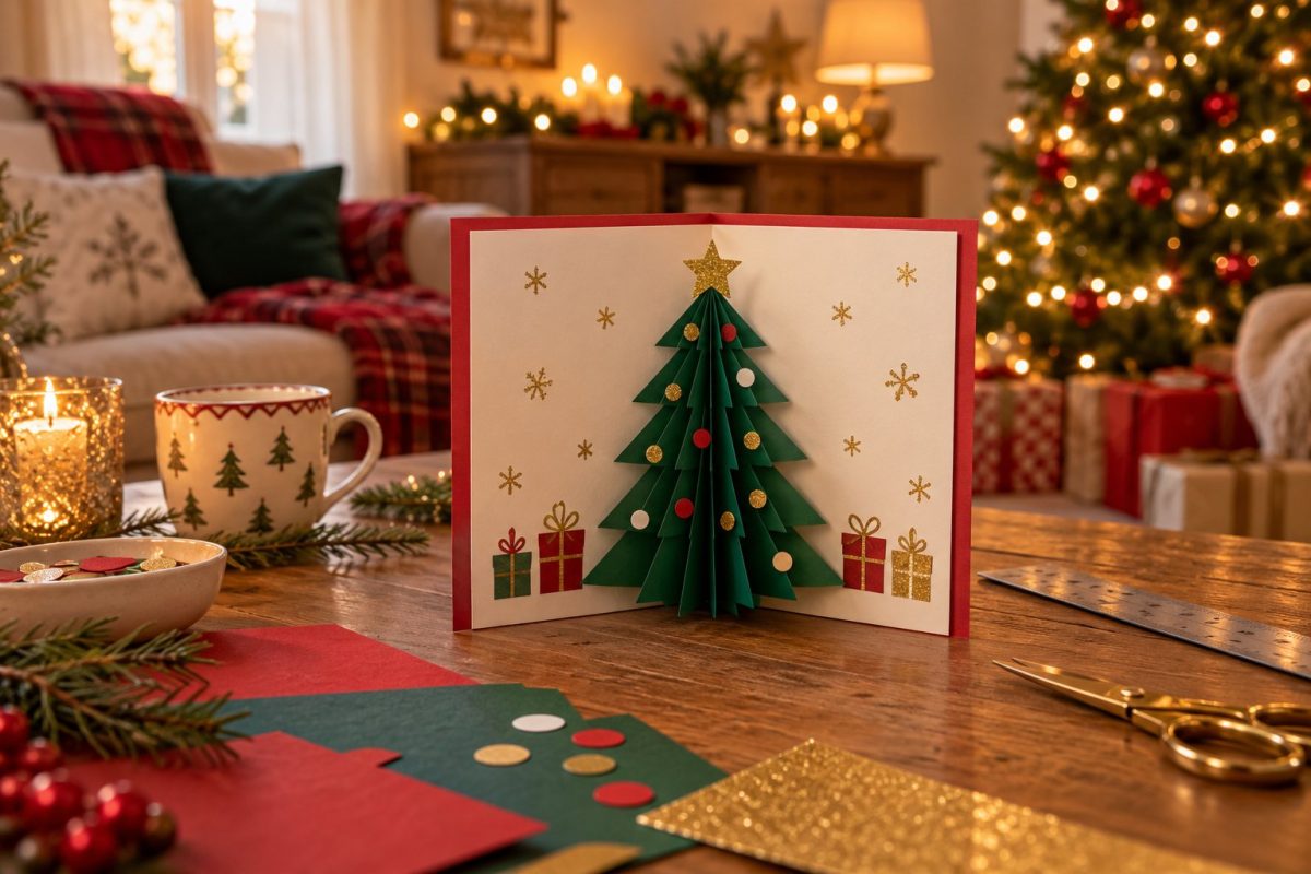 La carte sapin pop-up