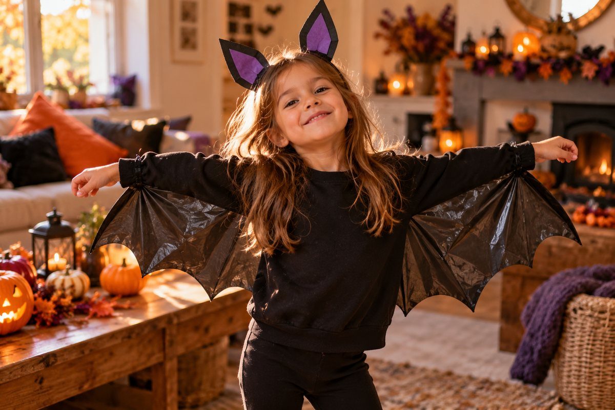 La chauve-souris en sweat noir