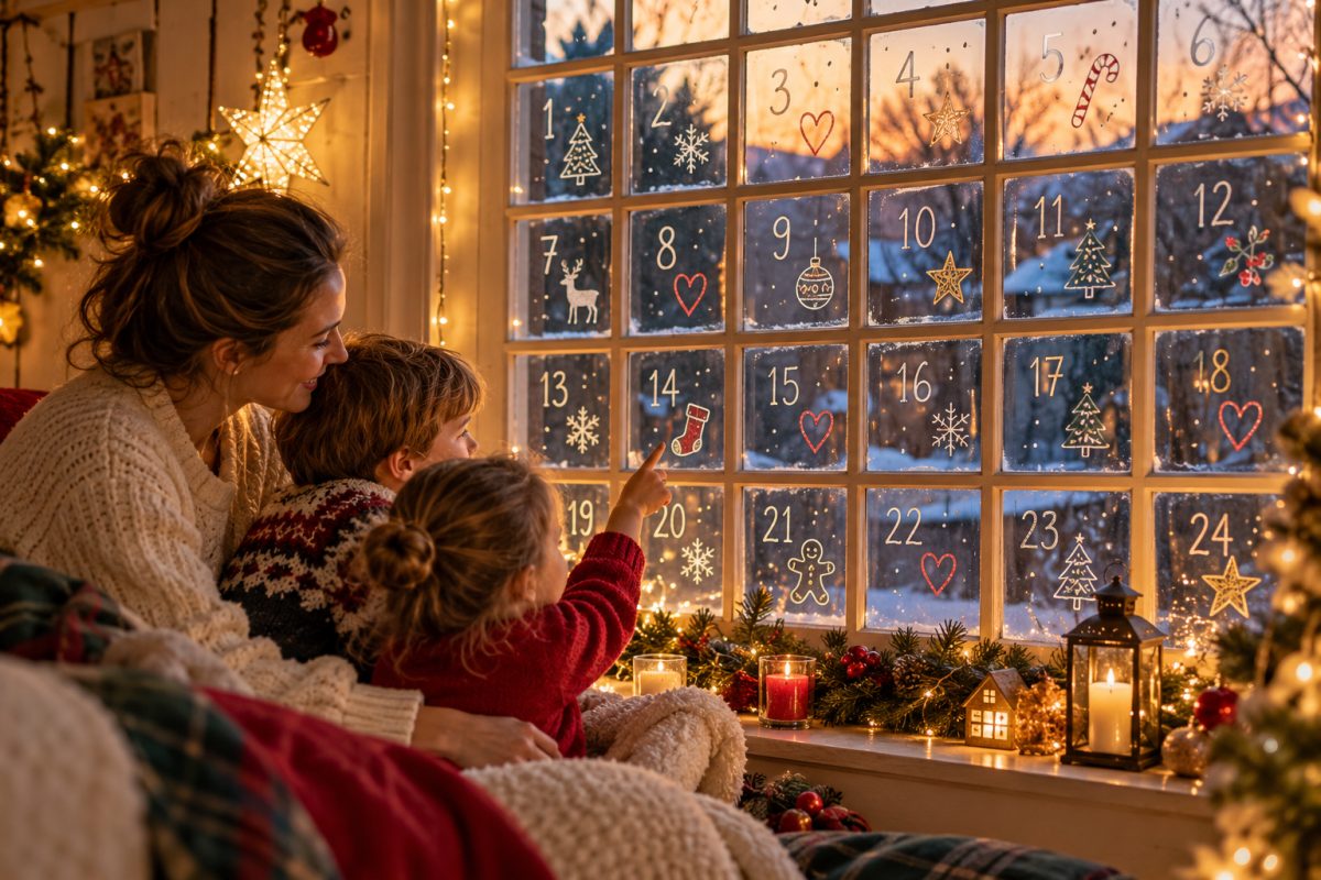 La fenêtre du calendrier de l'Avent