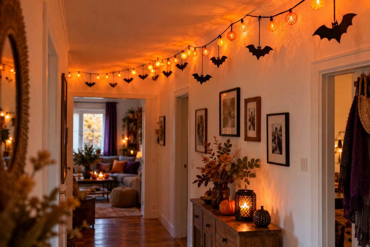 La guirlande lumineuse du couloir