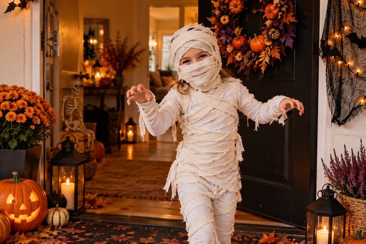 La momie en bandes de tissu