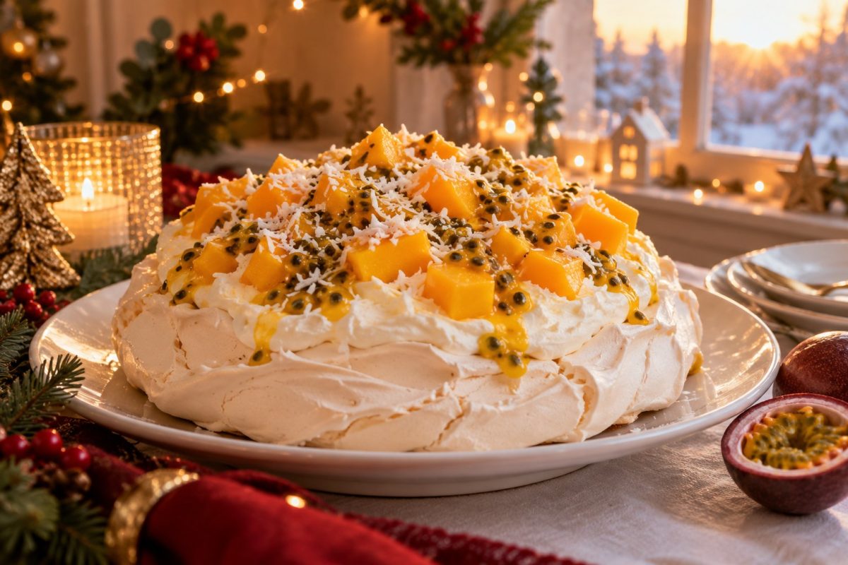 La pavlova exotique mangue et passion