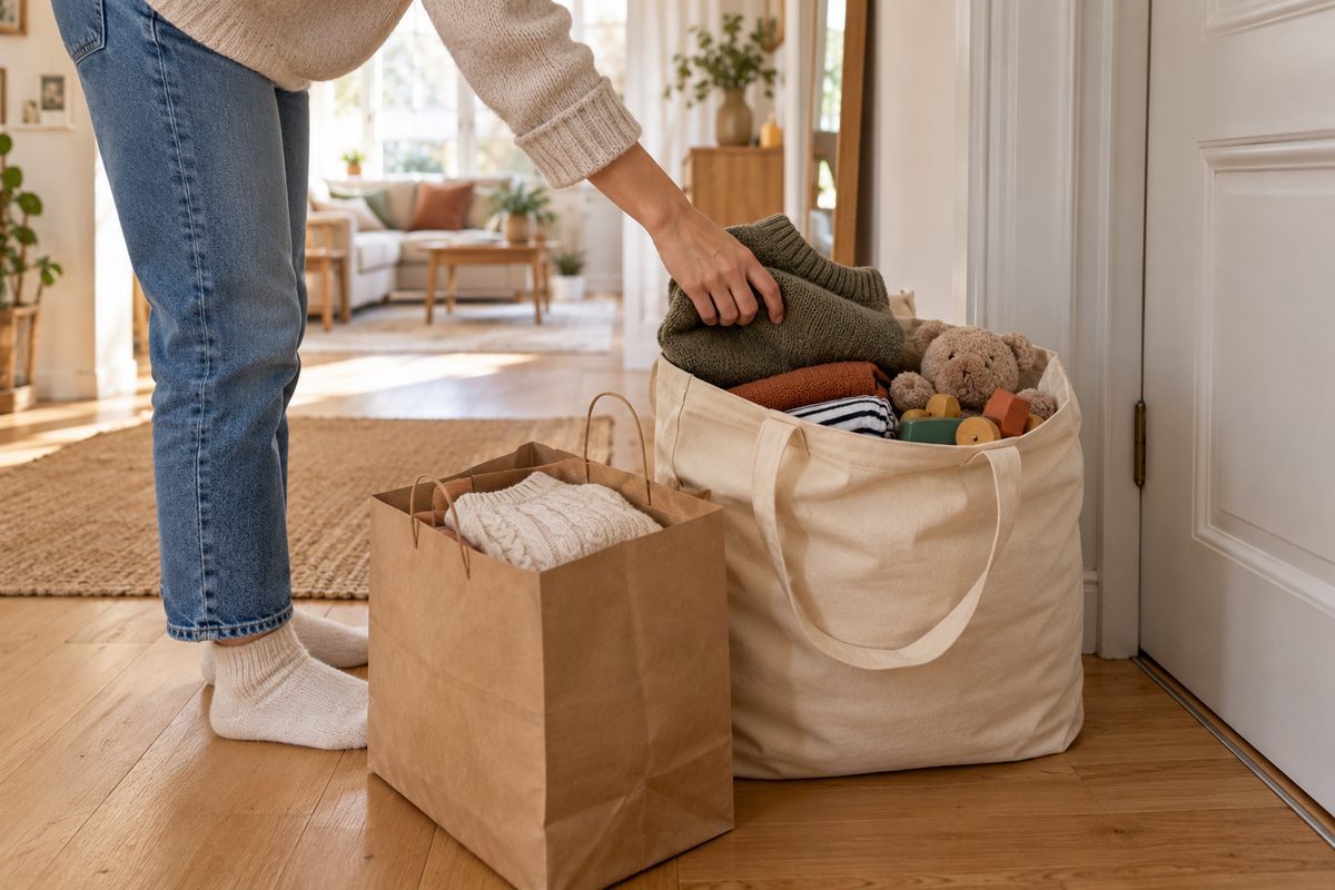 Sac à donner près de la porte pour la règle un objet entre un objet sort