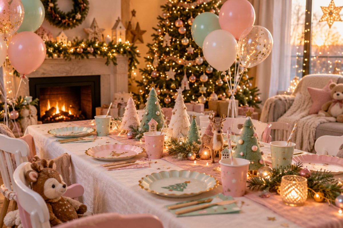 La table aux couleurs pastel
