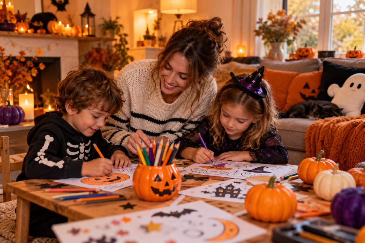 La table basse enfants avec coloriages