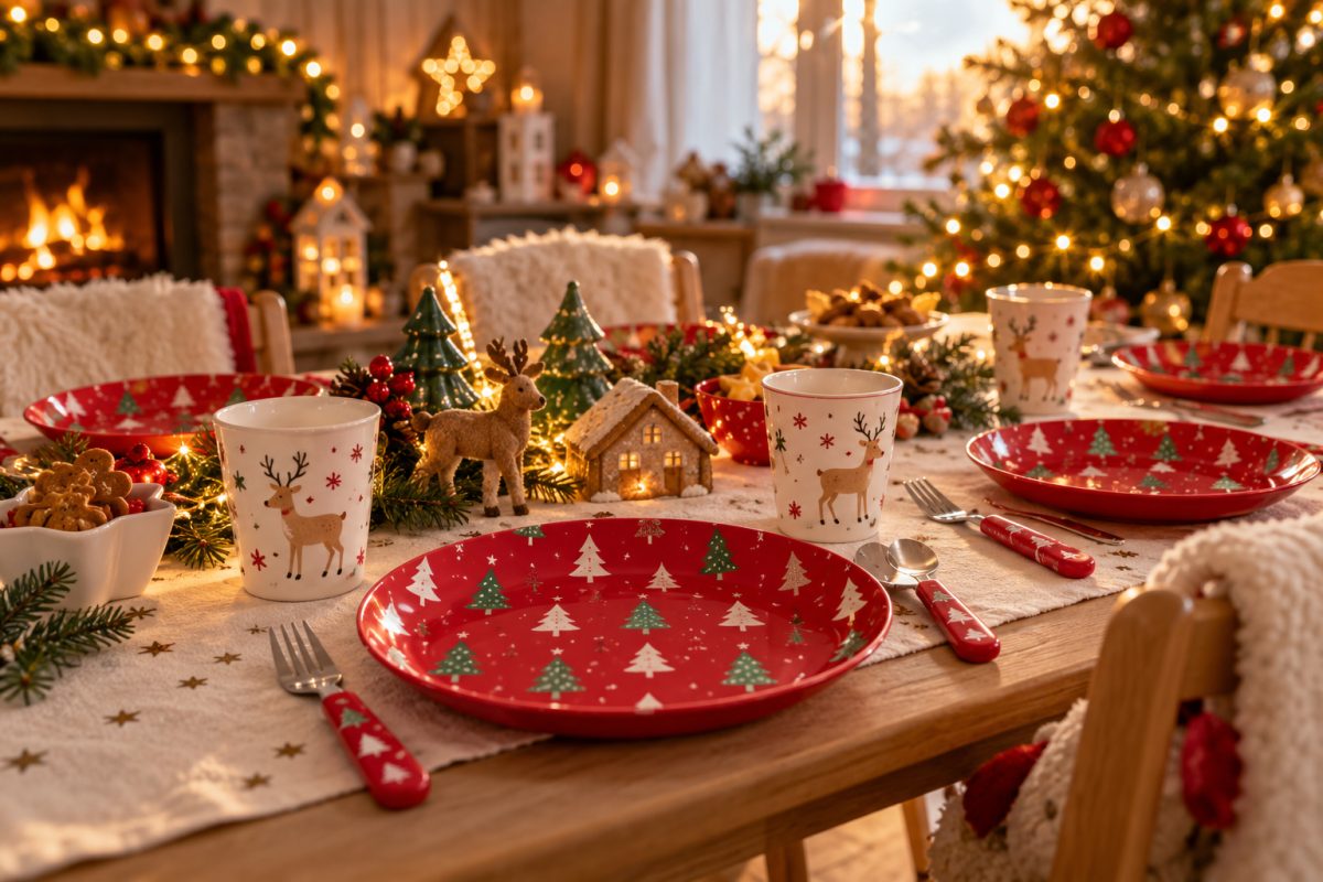 La vaisselle incassable de Noël