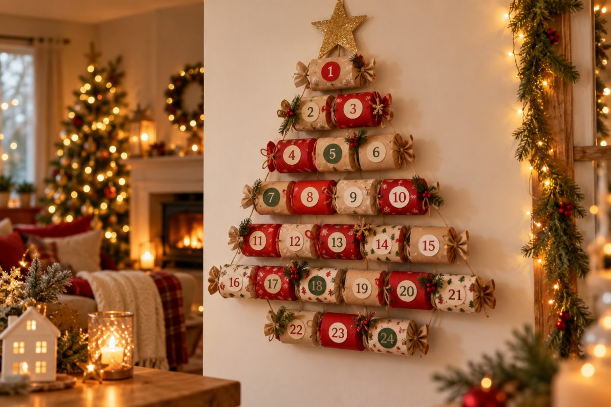 Le calendrier en rouleaux de papier toilette