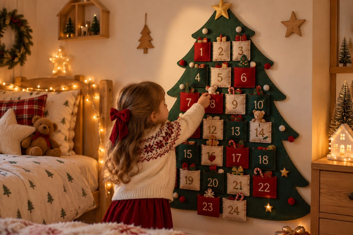 Le calendrier mural en feutrine