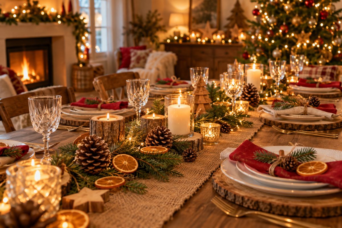 Le chemin de table en toile de jute