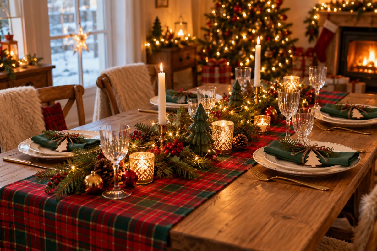 Le chemin de table tartan