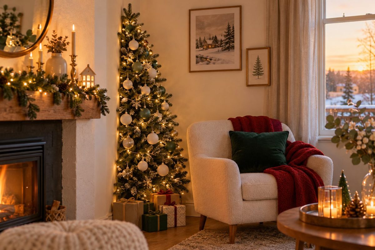 Le demi-sapin collé au mur