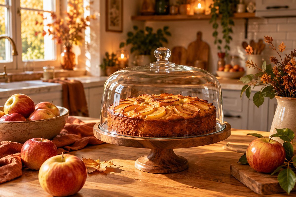 Le gâteau sous cloche