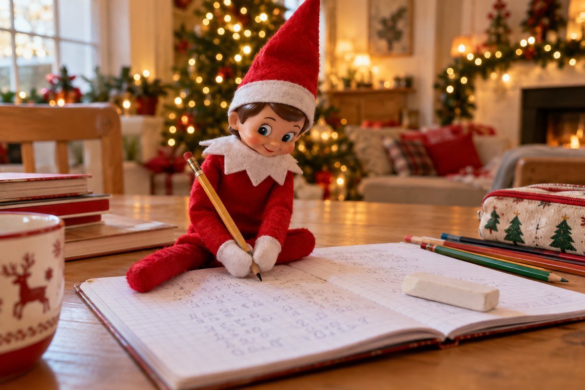 Le lutin qui fait les devoirs