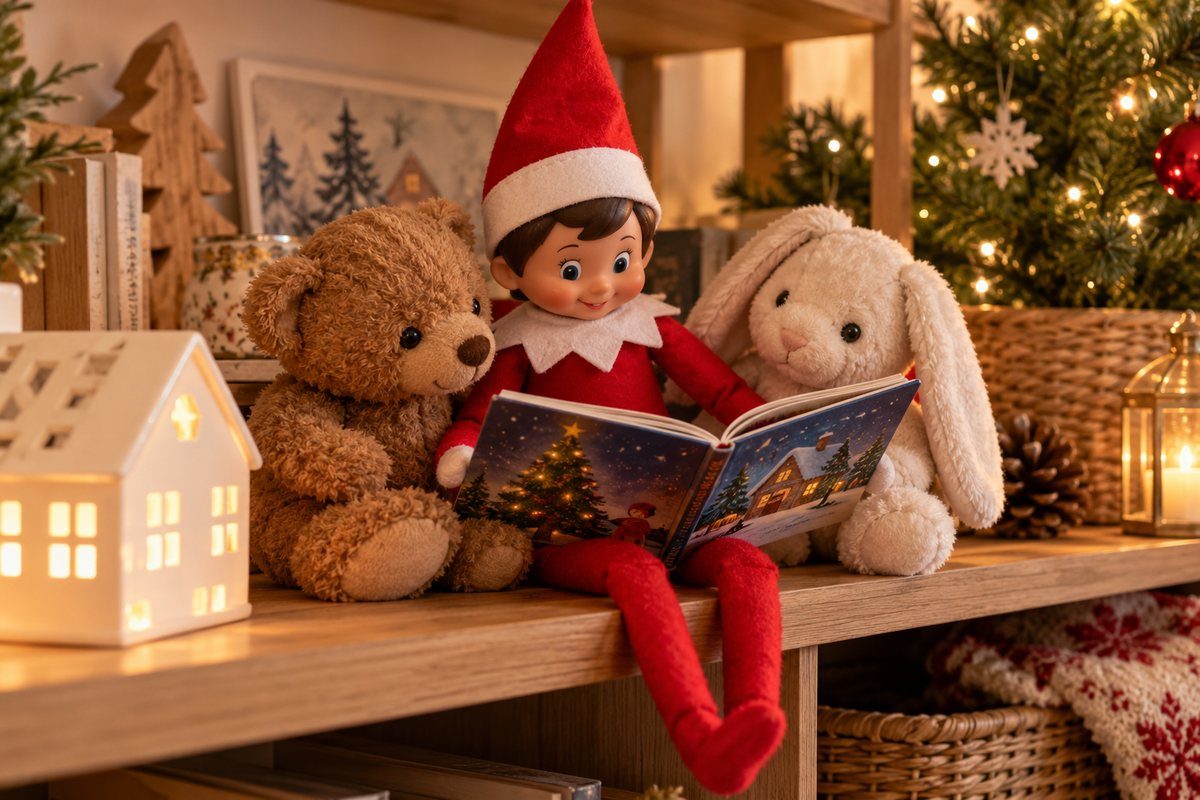 Le lutin qui lit une histoire