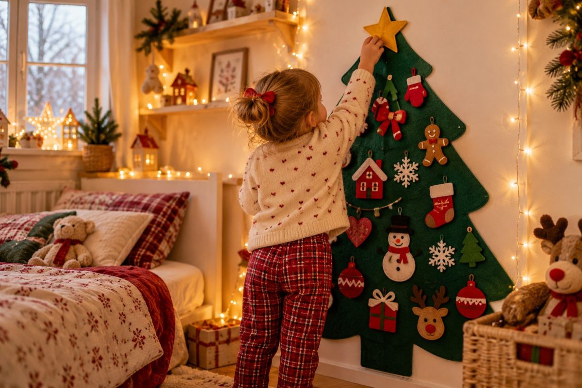 Le sapin en feutrine pour les enfants