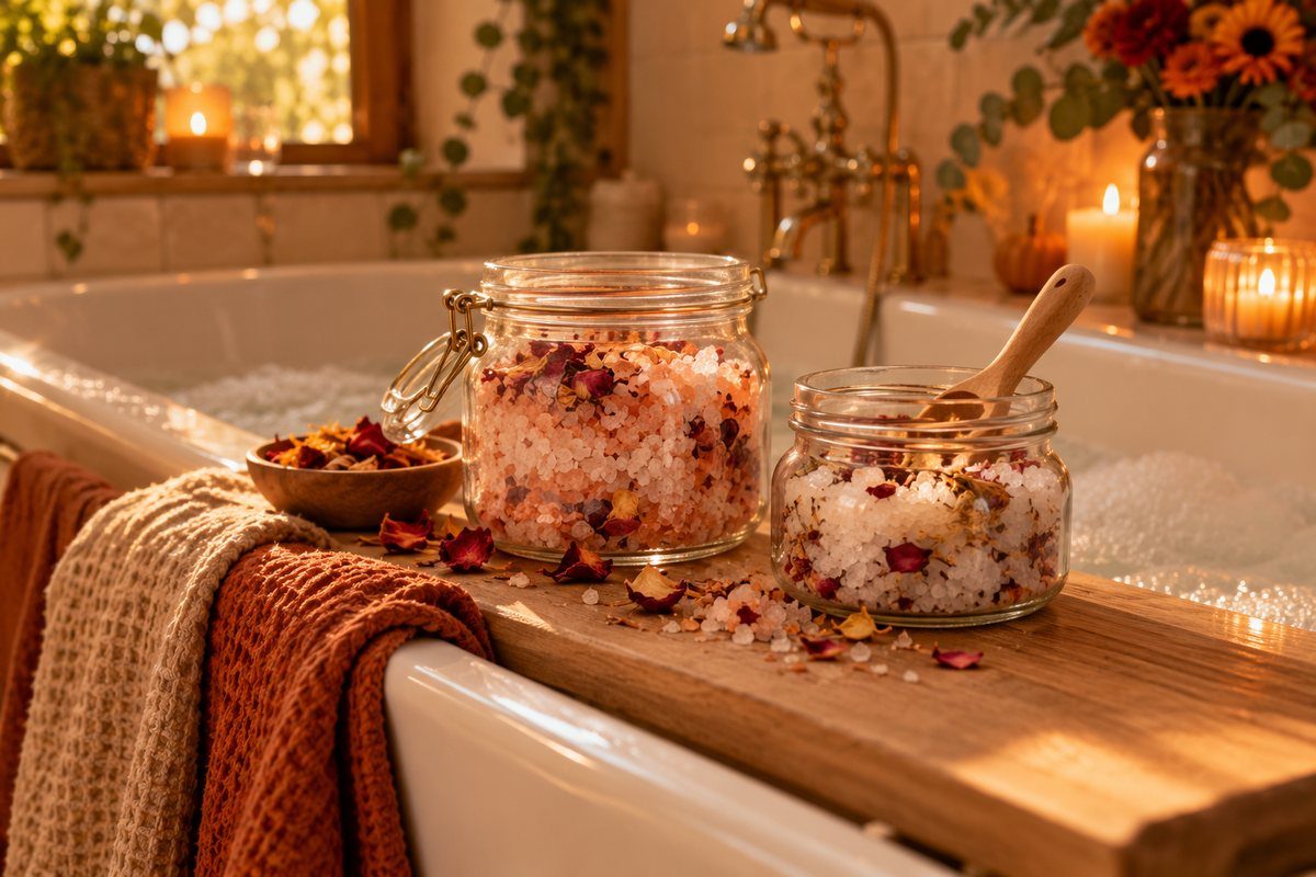 Le sel de bain fait maison