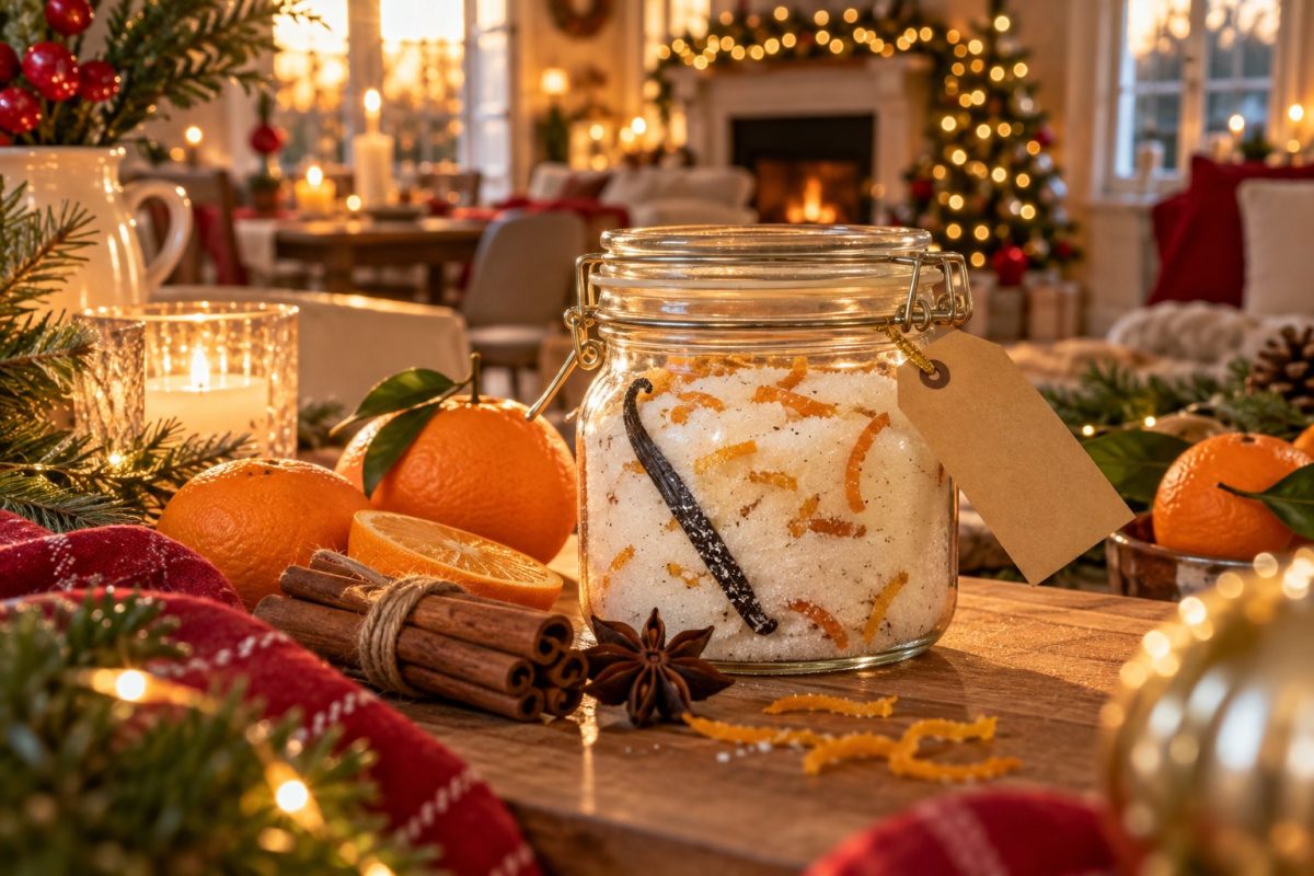 Le sucre aromatisé orange et vanille