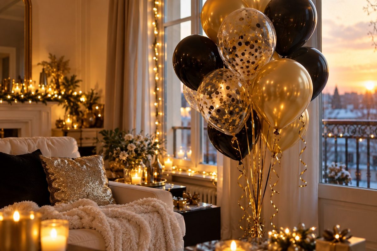 Les ballons remplis de confettis