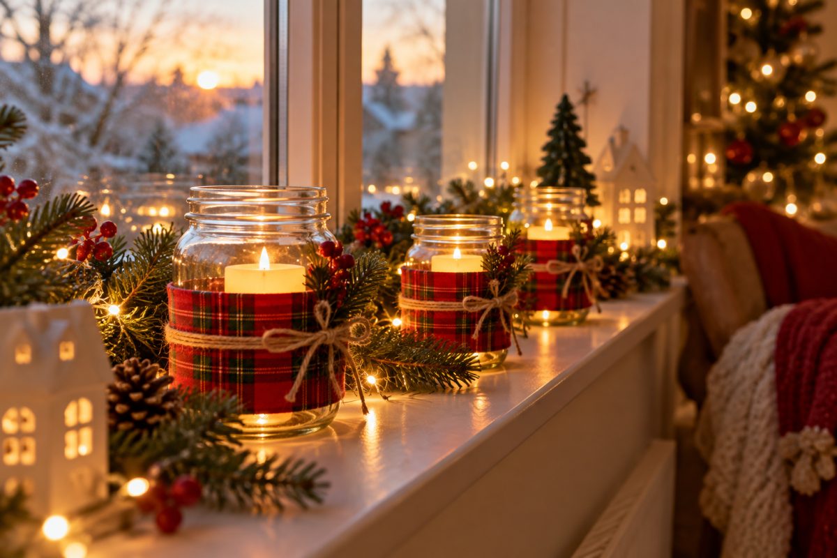 Les bocaux habillés de tartan