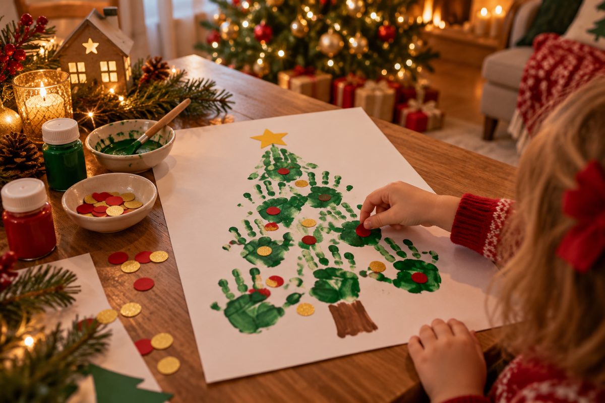 Les empreintes de mains en sapin