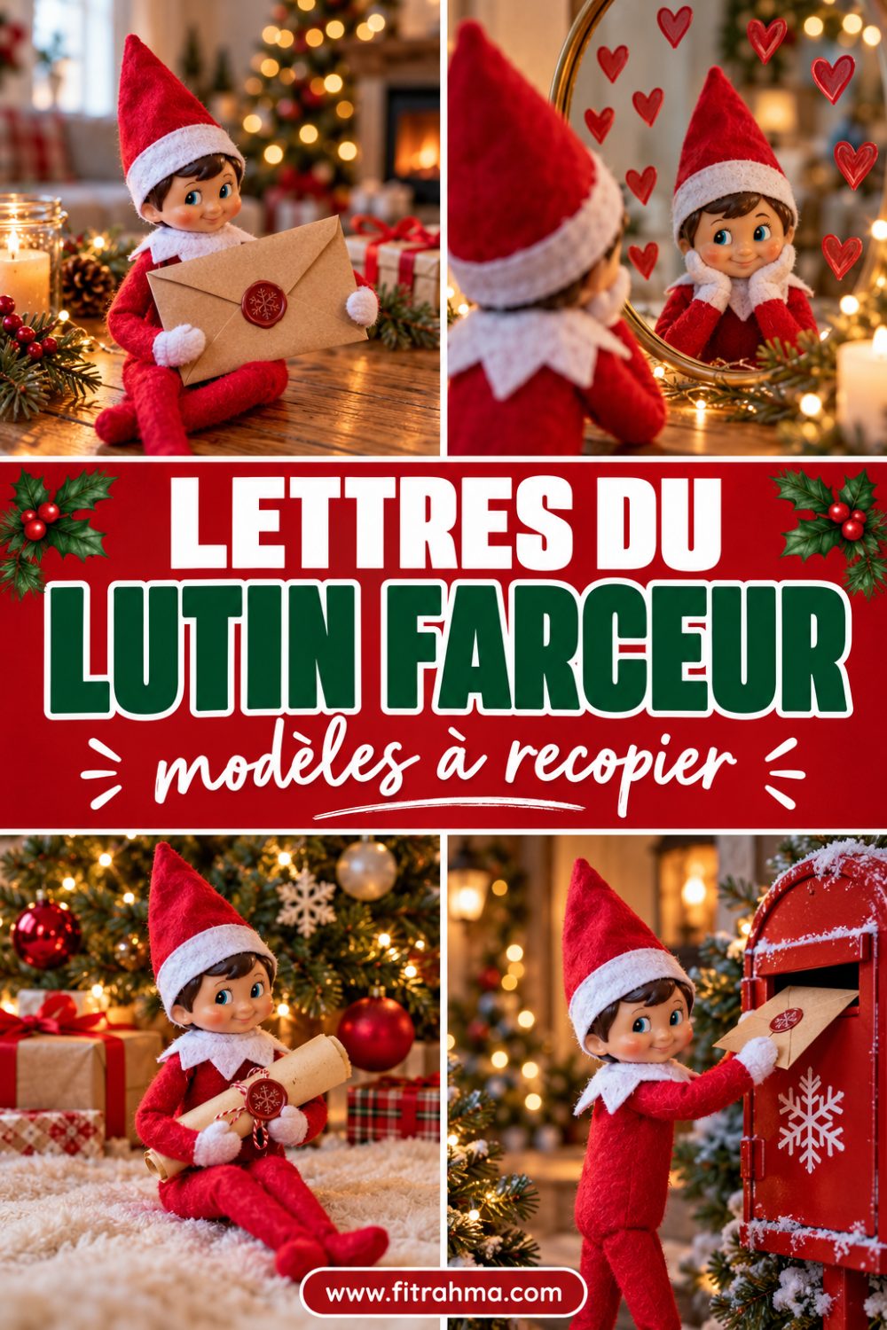 Lettres du lutin farceur à recopier