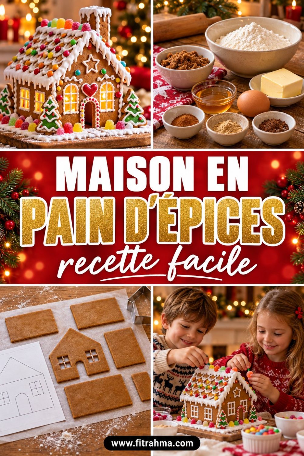 Maison en pain d'épices facile : recette et montage
