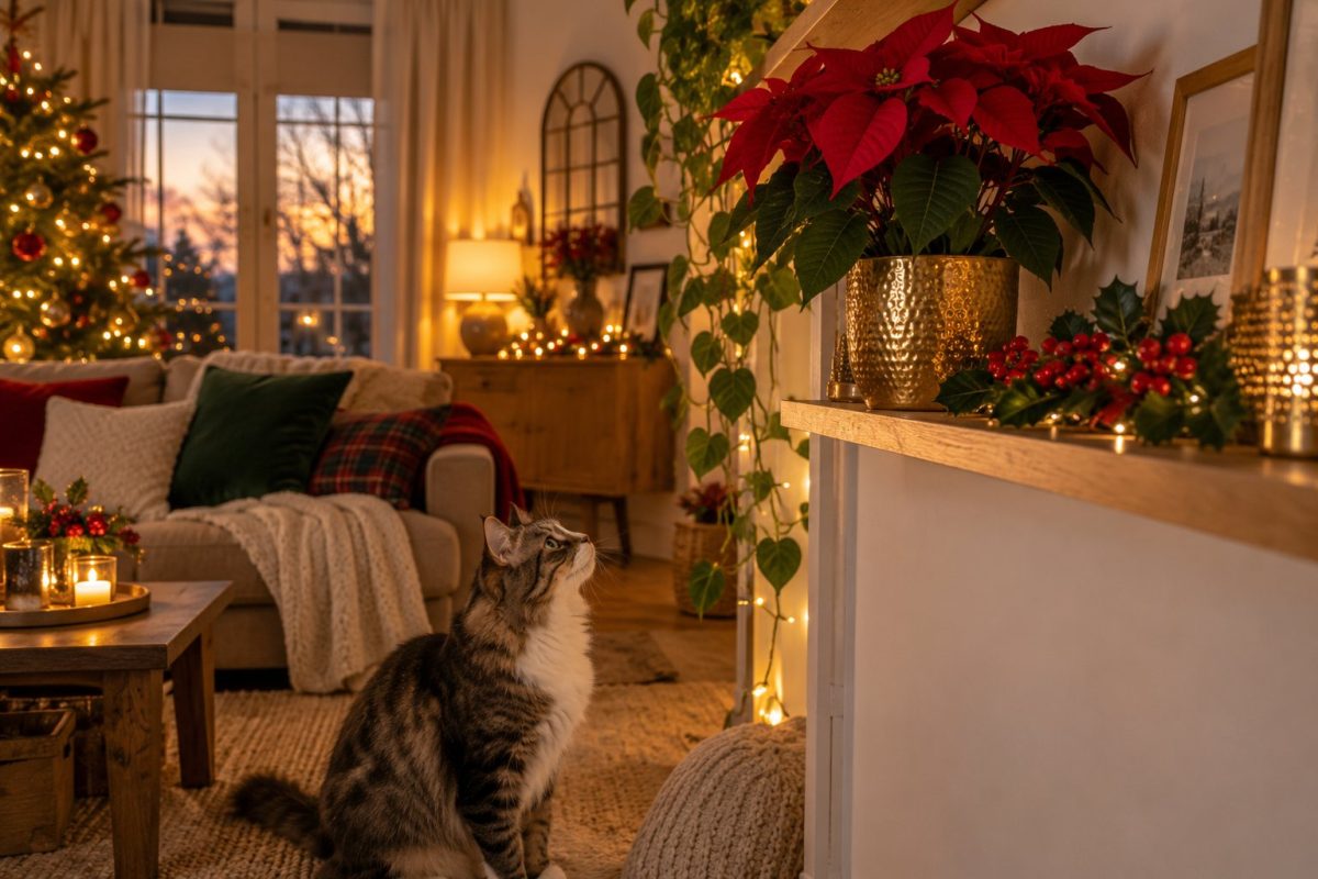 Mettre les plantes de Noël hors de portée